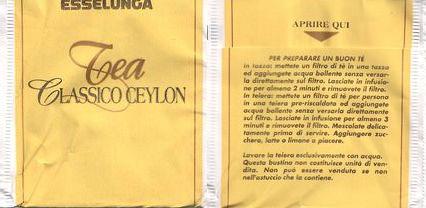Esselunga 0109IT445 Tea Classico Ceylon