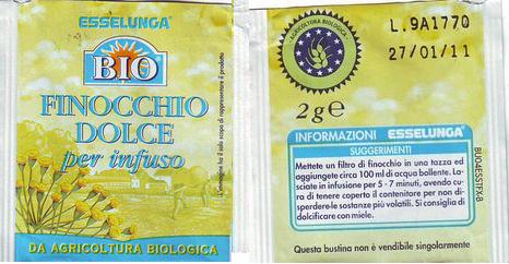 Esselunga Bio Finocchio Dolce Per Infuso