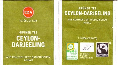 Eza Grüner Tee Ceylon Darjeeling