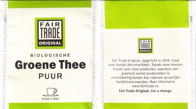 Fair Trade Original 956029 Biologische Groene Thee Puur