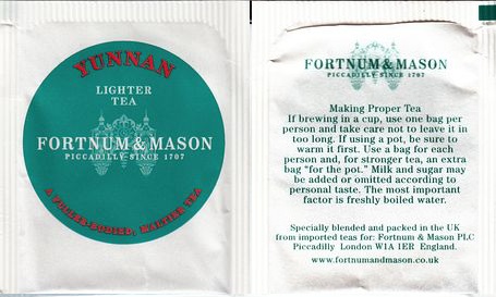 Fortnum & Mason Lighter Tea Yunnan