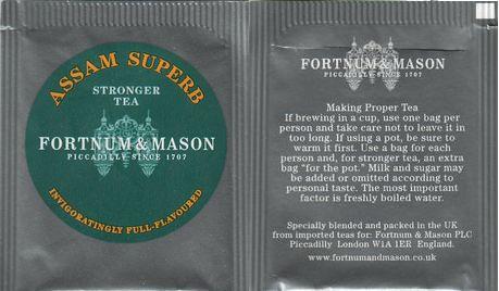 Fortnum & Mason Stronger Tea Assam Superb