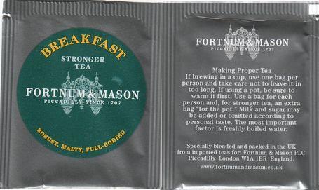 Fortnum & Mason Stronger Tea Breakfast