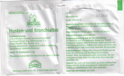 Franziskus Husten Und Bronchialtee 1