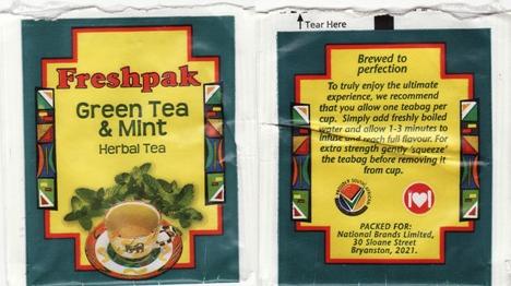 Freshpak Green Tea & Mint