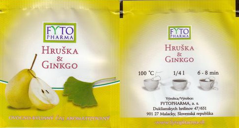 Fyto Pharma Foil Hruška & Ginkgo