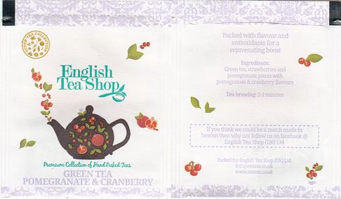 English Tea Shop 04 Green Tea Pomegranate & Cranberry