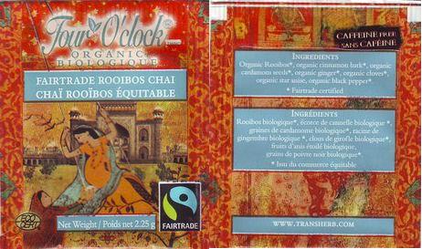 Four O’Clock Fairtrade Rooibos Chai