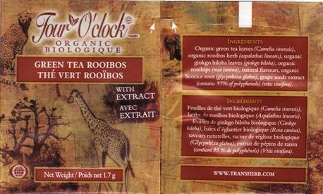 Four O’Clock Green Tea Rooibos