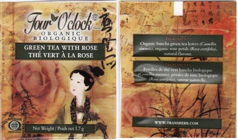 Four O’Clock Green Tea With Rose 1