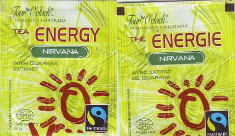 Four O’Clock Tea Energy Nirvana Fairtrade Logo