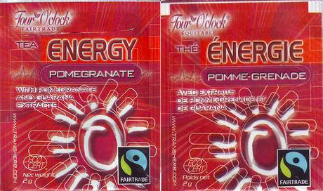 Four O’Clock Tea Energy Pomegranate Fairtrade Logo