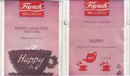 Franck Wellness Happy Rooibos Kakao Zrna Maticnjak