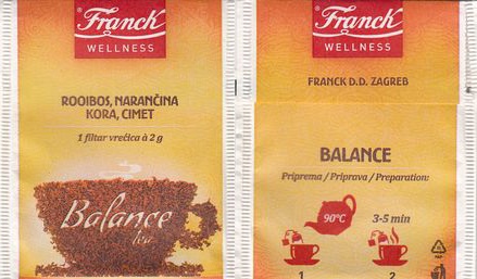 Franck Wellness Rooibos Narancina Kora Cimet