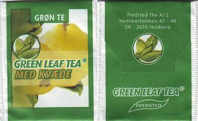 Fredsted Green Leaf Tea Med Kvaede