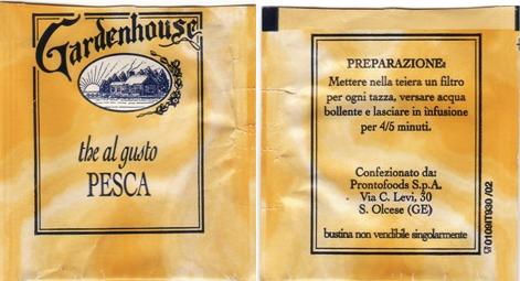 Gardenhouse Thé Al Gusto Pesca