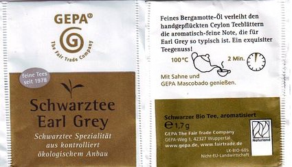 Gepa 03 Schwarztee Earl Grey