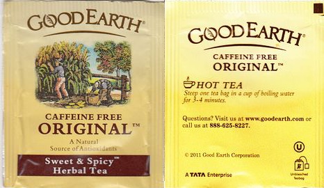 Good Earth Caffeine Free Original Sweet & Spicy Herbal Tea