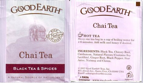 Good Earth Chai Tea Black Tea & Spices 2