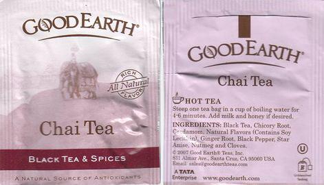 Good Earth Chai Tea Black Tea & Spices