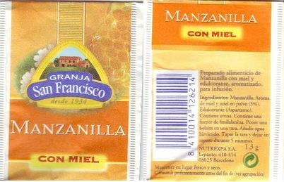 Granja San Francisco Manzanilla Con Miel