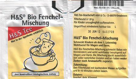 H & s Bio Fenchel Mischung