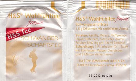 H & s Wohlfuhltee Feminin Schwangerschaftstee