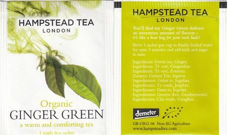 Hampstead Tea 03 Organic Ginger Green