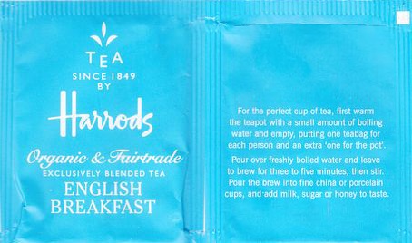 Harrods Organic & Fairtrade English Breakfast