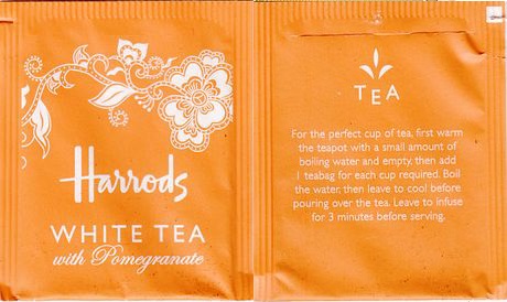 Harrods White Tea With Pomegranate