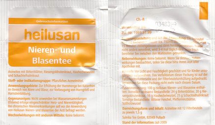 Heilusan Nieren Und Blasentee