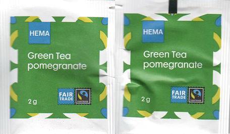 Hema Fair Trade Green Tea Pomegranate