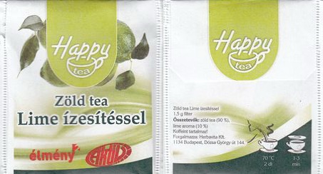 Herbavita Happy Tea Zold Tea Lime Izesitessel