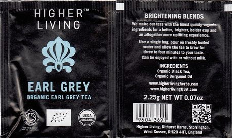 Higher Living Earl Grey Organic