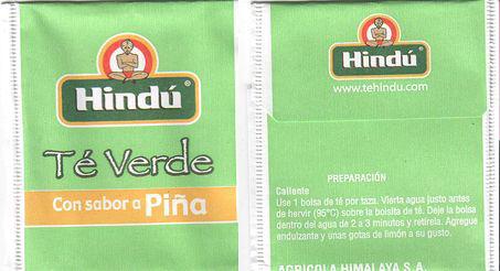 Hindu Té Verde Con Sabor a Pina