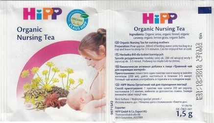 Hipp 99715 2 Organic Nursing Tea