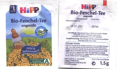 Hipp Bio Fenchel Tee Ungesust