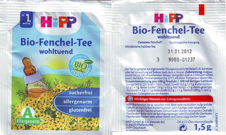 Hipp Bio Fenchel Tee Wohltuend Bio