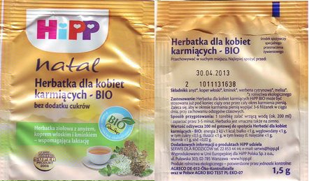 Hipp Natal Herbatka Dla Kobiet Karmiacych Bio 3