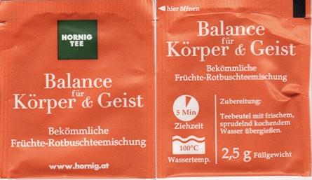 Hornig Tee Balance Früchte Rotbuschtee