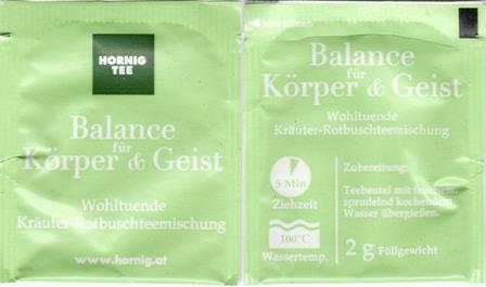 Hornig Tee Balance Kräuter Rotbuschtee