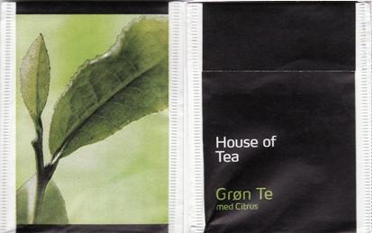 House of Tea Gron Té Med Citrus