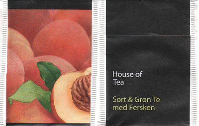 House of Tea Sort & Gron Té Med Fersken