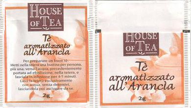 House of Tea Té Aromatizzato All Arancia