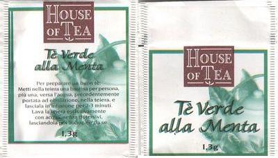 House of Tea Té Verde Alla Menta