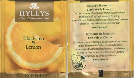 Hyleys Black Tea & Lemon Boost