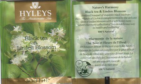 Hyleys Black Tea & Linden Blossom Soothe