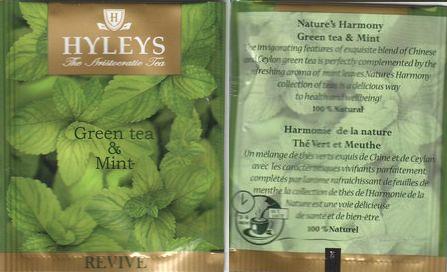 Hyleys Green Tea & Mint Revive