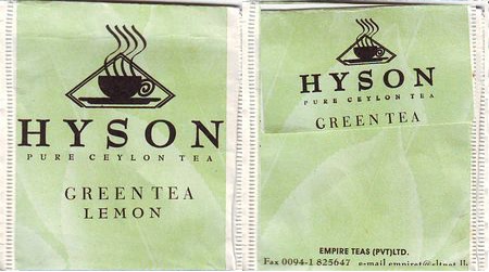 Hyson 01 Green Tea Lemon