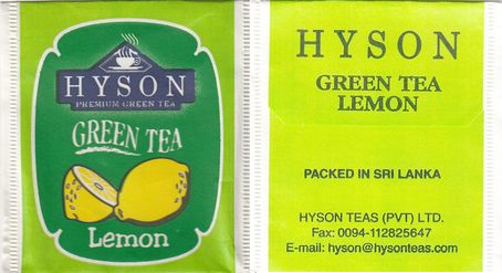 Hyson 02 Green Tea Lemon